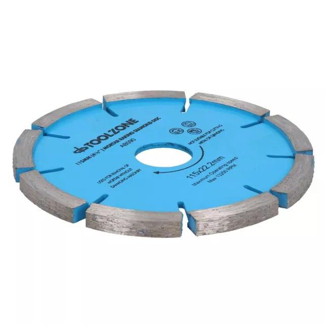 115mm Mortar Raking Diamond Pointing Disc Blade Masonry 6mm Thick