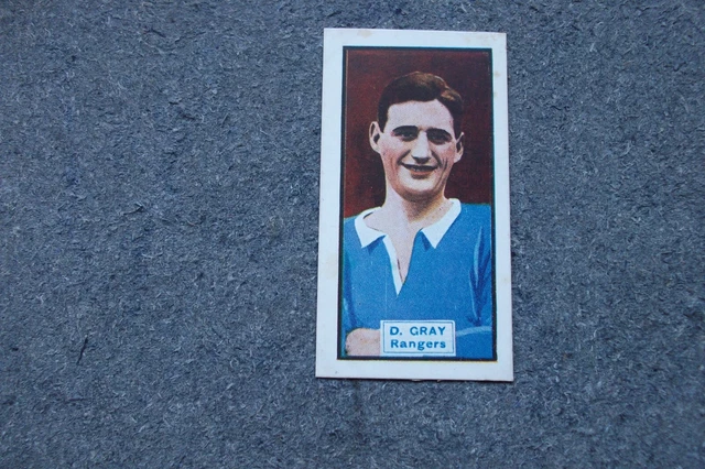 D.C Thomson Footballers/ Cars 1930  D.GRAY (Rangers) Card No 23