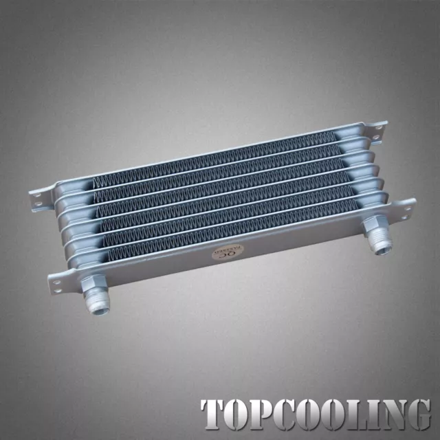 7 Row AN-10 AN Aluminum Engine Transmission Oil Cooler Silver Unviersal