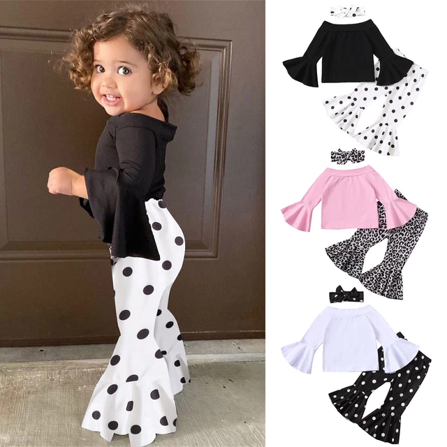 Toddler Girls Long Sleeve T Shirt Tops Dot Cute Outfits for Toddler Girls