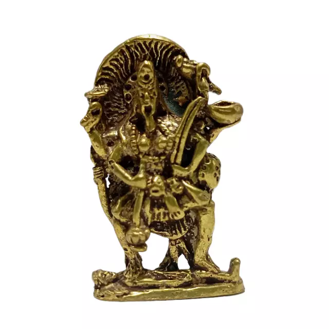 Hindu Kali Idol Maa Kaali Statue Durga Goddess Destroyer Energized Tall 1.5 inch
