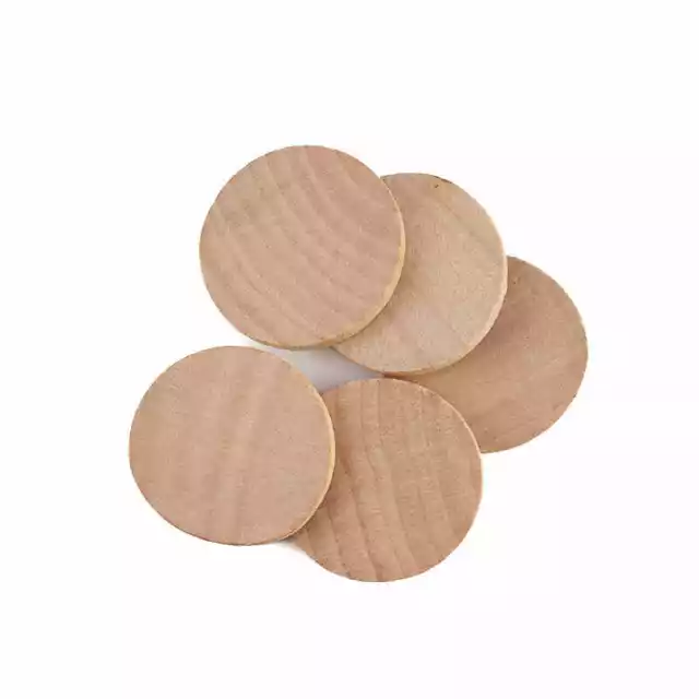 Factory Direct Craft Bulk Unfinished Wood Discs | Package of 5000 Pieces