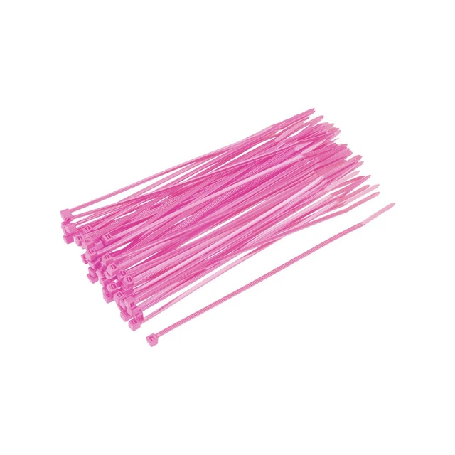 200 pezzi fascette per cavi 6 pollici x 0,1 pollici fascette in nylon autofissanti avvolgenti rosa