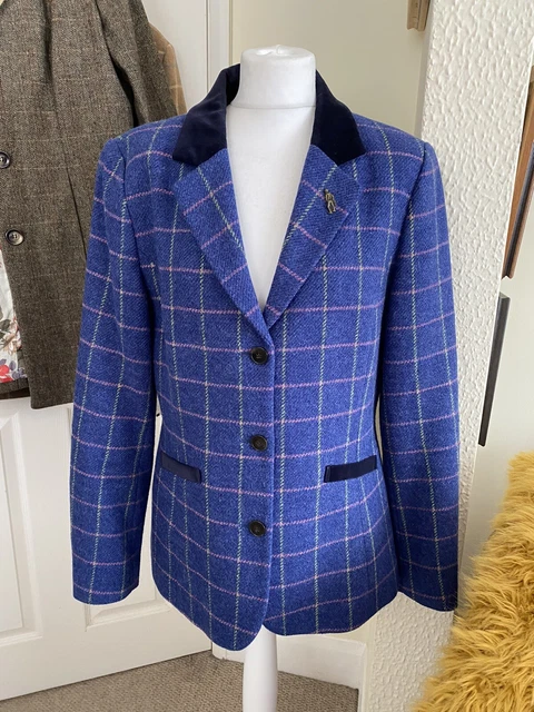 JACK MURPHY LADIES Nicole Tweed Coat Country Jacket Brown Navy Green Hunting 100.00 PicClick UK