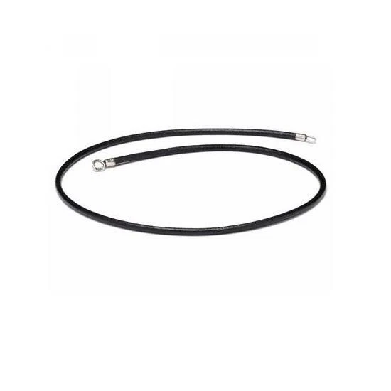 Fashion TROLLBEADS Necklace Leather Black 19 11/16in TLENE-00004