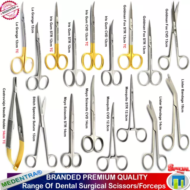 MEDENTRA® Surgical Scissors Dental Dressing Scissors Forbici LAB