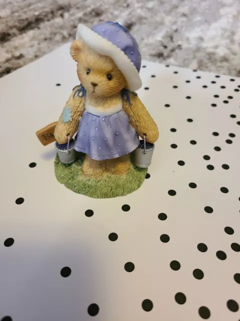 2003 Cherished Teddies Leah # CT009 Enesco Club Membearship Figurine