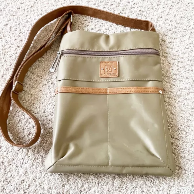 Stone Mountain Nylon Crossbody Bag Light Army Green Travel Organize Packable