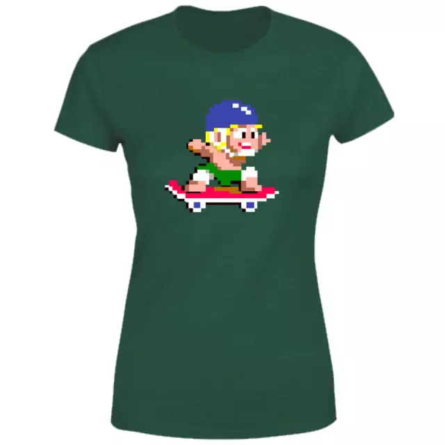 T-shirt da donna WONDER BOY  ARCADE VIDEO GAME S/M/L/XL/XXL VARI COLORI