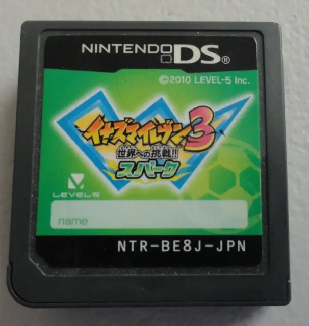 Nintendo DS Inazuma Eleven 3 Spark Lightning Bolt Japanese Import U.S. Seller