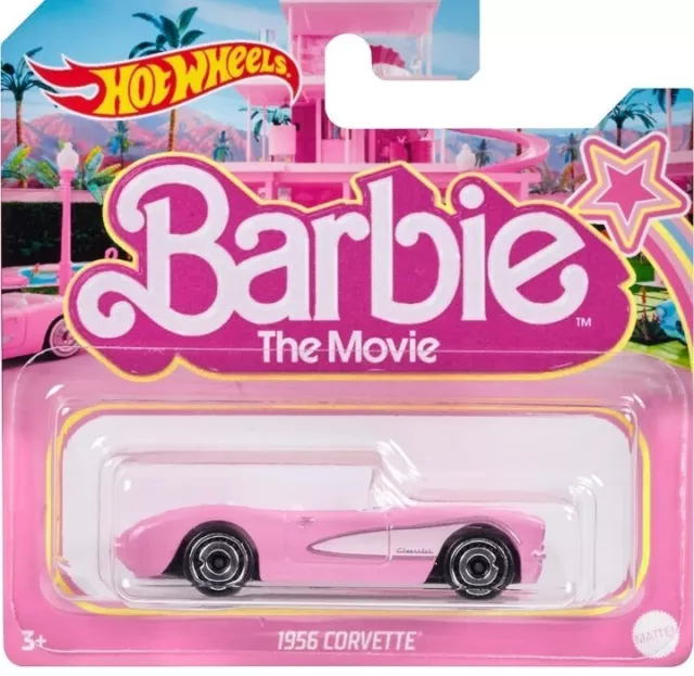 Pink Barbi The Movie Collectible Movie Car Corvette Convertible Limited Edition