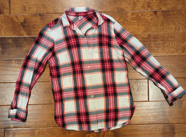 Old navy Plaid Button Up Womens Size M