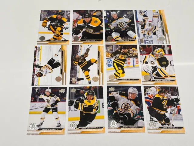2023-24 Upper Deck Series One And Series Two Team Set - Boston Bruins