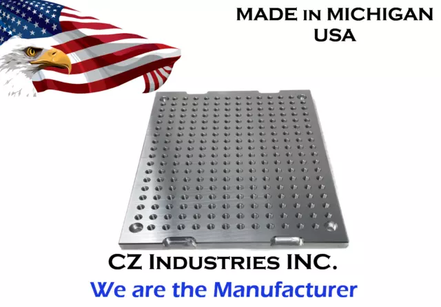 7-1/2" x 10" x 1/2" MIC7 Aluminum Fixture/Sacrificial Plate, Mini Pallet QTY: 1
