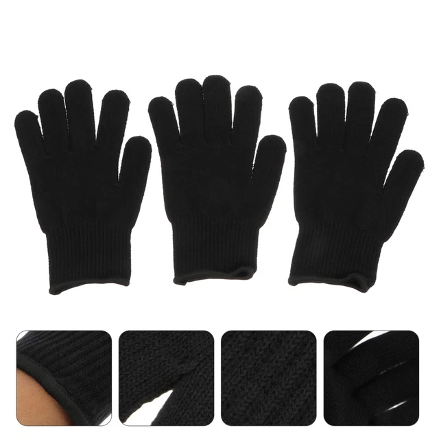 Guantes resistentes al calor Mittens guantes de rizado anti-calentamiento