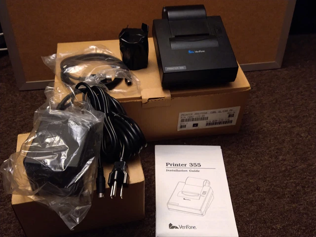 VeriFone Thermal Printer 355/P250 Coal UL/CSA Credit Card Receipt Printer NEW