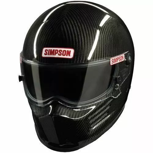 SIMPSON CARBON BANDIT HELMET SNELL SA2020 L LARGE 60cm 7 1/2" M6 MSA hans