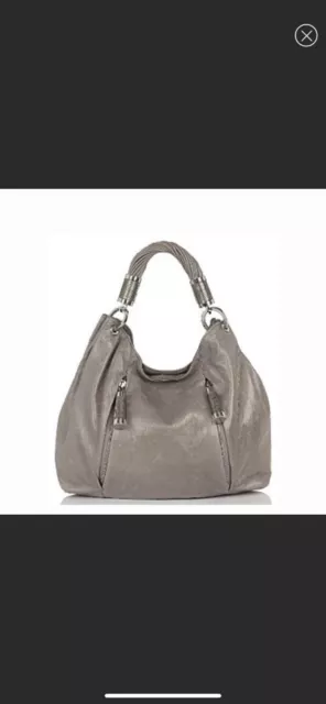 Michael Kors Tonne Hobo Handbag With Snakeskin Accents