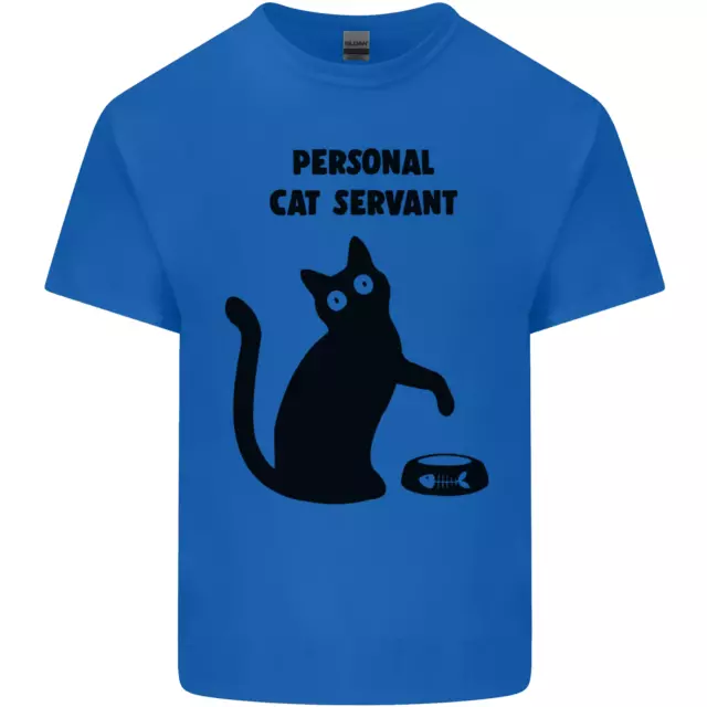 T-shirt da uomo in cotone Personal Cat Servant divertente animale domestico 2