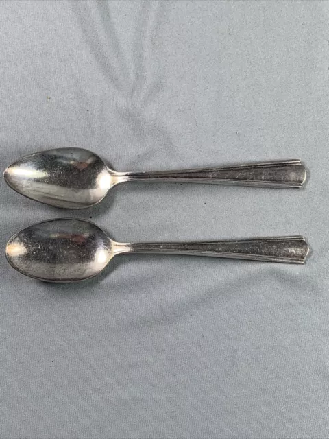 2 Vtg Union Pacific Railroad Spoons Victors Co.