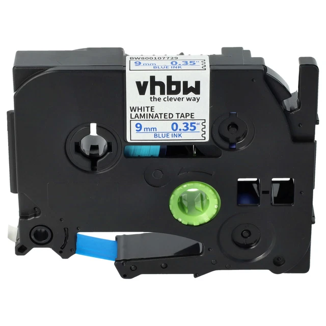 Ruban Thermique Compatible Brother P-touch - Modèles 300 à 7600 - Couleur Bleu - Neuf
