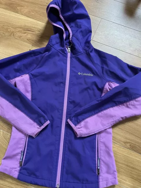 Cappotto Ragazza Età 10-12 Anni Columbia Rosa Viola Giacca Activewear 152Cm