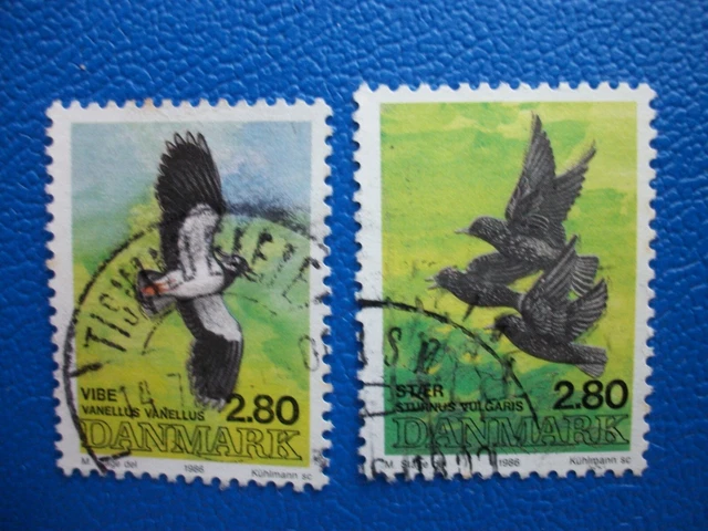 Dänemark, 1986, Mi: 2873, 2875, Vögel, gestempelt