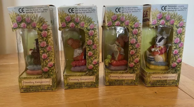 Vintage Collectors Typhoo Tea Set Of 4 Country Companions Boxed Figures