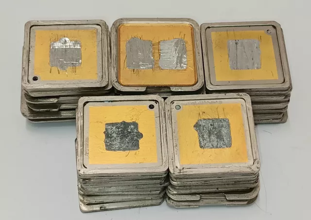 Lot of 50 Gold Plated CPU Plates for Gold Recovery/Refining.