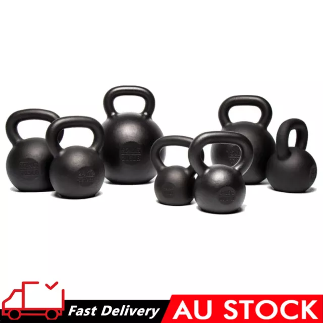 4KG- 36KG Cast Iron Kettlebell Powder Coating Cross Weight Lifting Dumbbell Gym