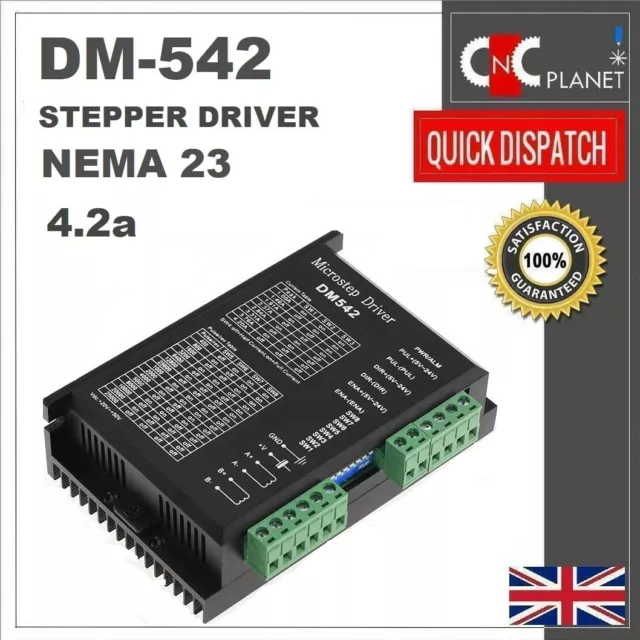 DM542 Stepper Motor Driver Controller DC 24-60V Nema 23 / 17 CNC 4.2a DM 542
