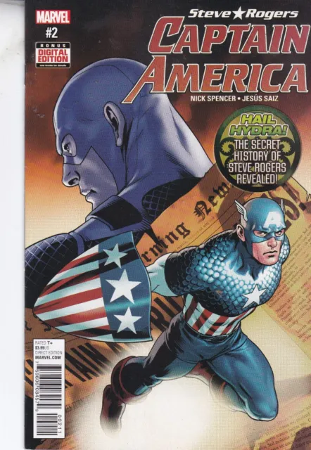 Marvel Comics Captain America Steve Rogers #2 August 2016 Same Day Dispatch