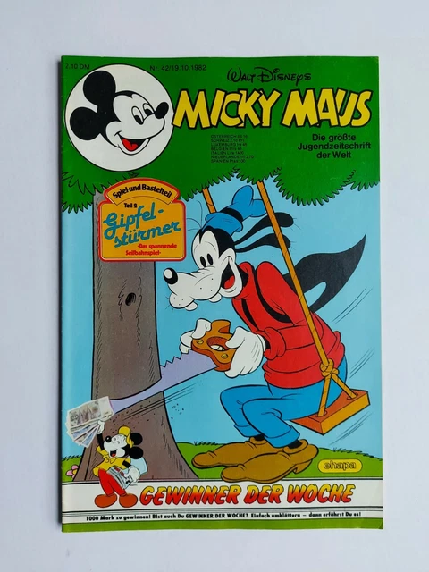 Ehapa - Micky Maus Nr. 42 / 19.10.1982 - Top Zustand / Z1 (mit Beilage)
