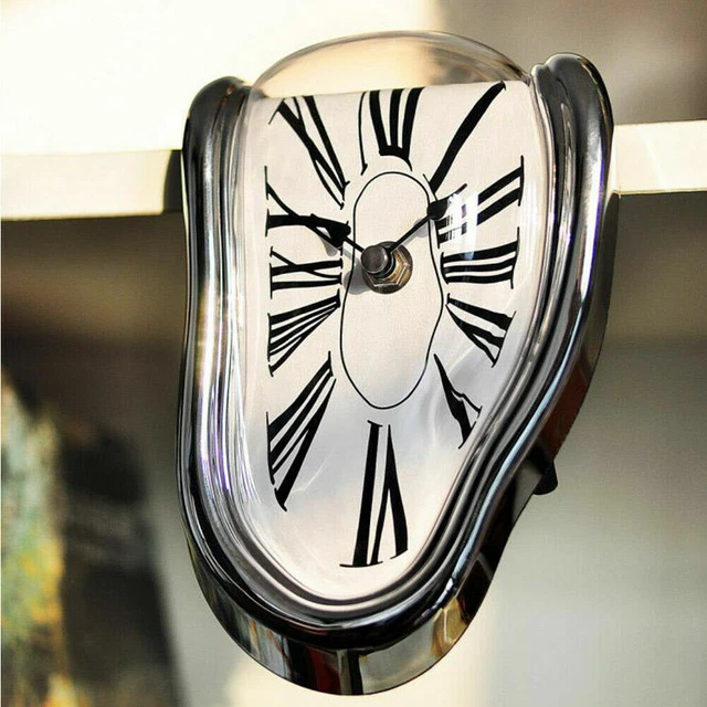 Reloj de pared distorsionado de fusión surrealista creativo reloj de pared Salvador Dalí H3G7