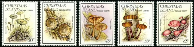 1984 Christmas Island Fungi Set Of 5 Stamps MNH, Clean & Fresh