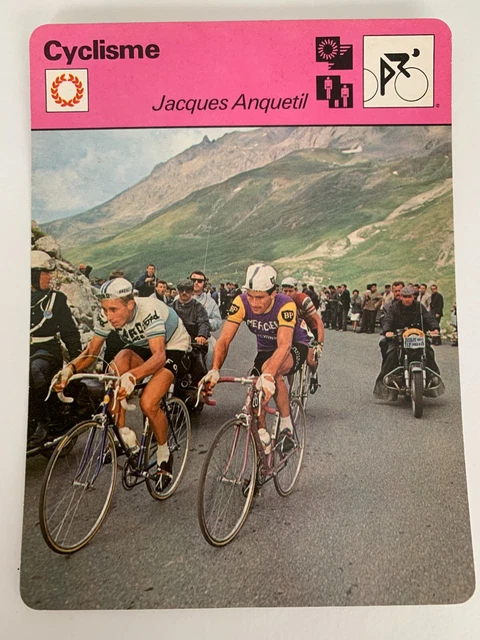 Carte Cycliste Seine-Maritime – Circuits Sur Les Traces De Jacques Anquetil, Bel état