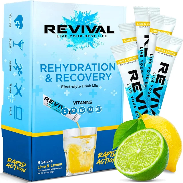 REVIVAL RAPID REHYDRATION, Electrolytes Powder High Strength Vitamin