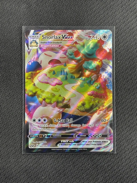 snorlax pokemon card value 2020 Snorlax 141/202 Holo Rare Pokemon Card Near Mint main image 1