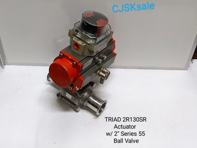TRIAD 2R130SR Actuator w/ 2" Series 55 Ball Valve (USED).