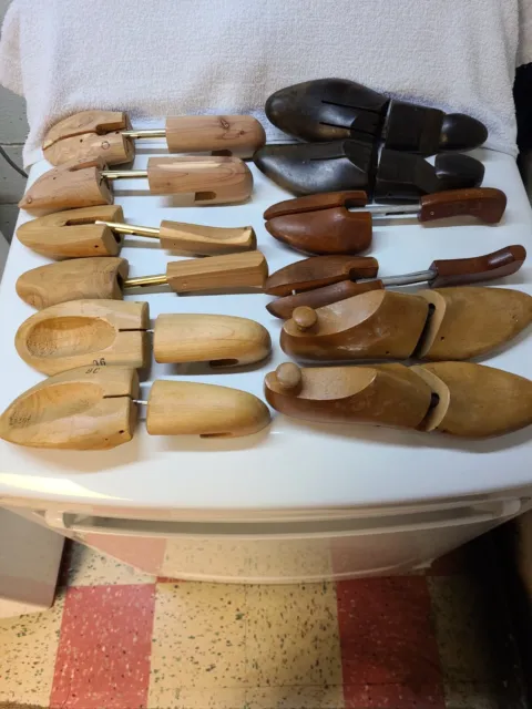 Árboles para zapatos de madera, 8 pares