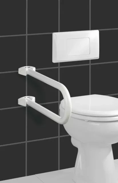 WENKO Bad WC Stütz Griff SECURA klappbar Dusche Halterung Wand 120 kg Sicherheit 2