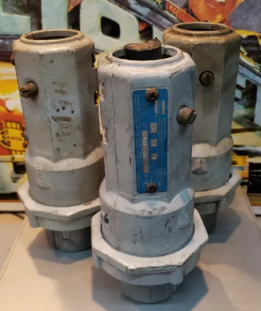 Crouse-Hinds APJ-3485 M-72 Arktite Pin & Sleeve Plug 30A 3W 4P 600V Lot of 3
