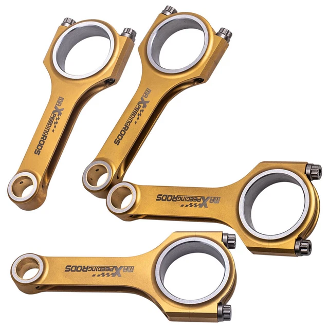 4 pz asta di collegamento Conrod per Mazda MX-5 1.6 16v Miata 1.8 4340 fascio ad H forgiato