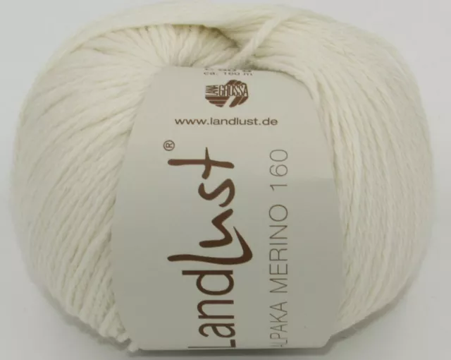 Lana Grossa Landlust® Alpaka Merino 160 Mengenrabatt 3-11 % freie Farbwahl