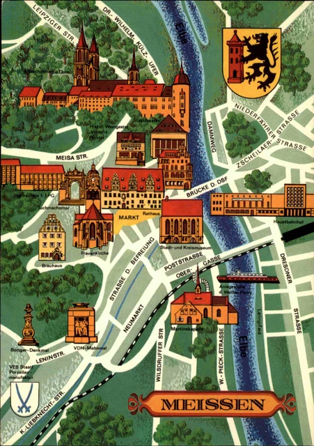 Stadtplan Von Meissen