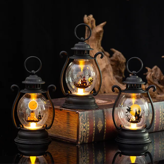 Décor suspendu Vintage Party Kerosene Light Halloween Lamp Ornaments
