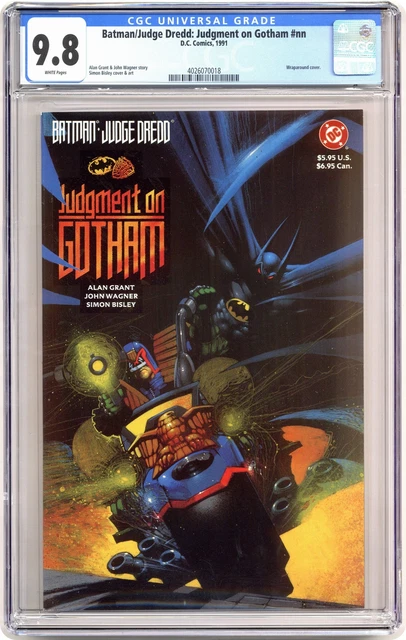Batman Judge Dredd Judgment on Gotham #1 Bisley Variant CGC 9.8 1991 4026070018