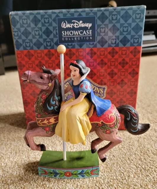 Disney Traditions Snow White Princess Of Innocence Carousel Horse Figurine Boxed