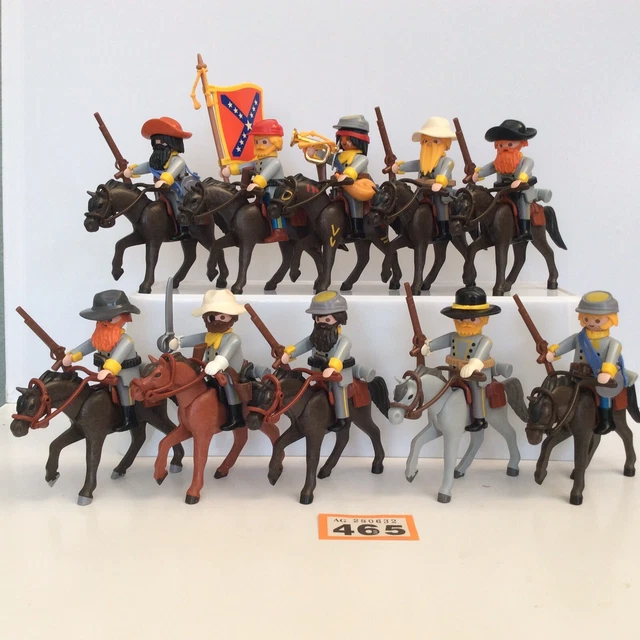 playmobil-soldiers-western-confederate-mounted-infantry-x-10-figures