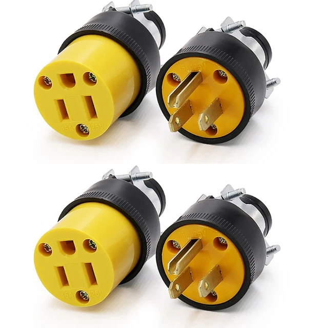Electric Plug Replacement Electrical Plug End For Extension Cord New Brand
